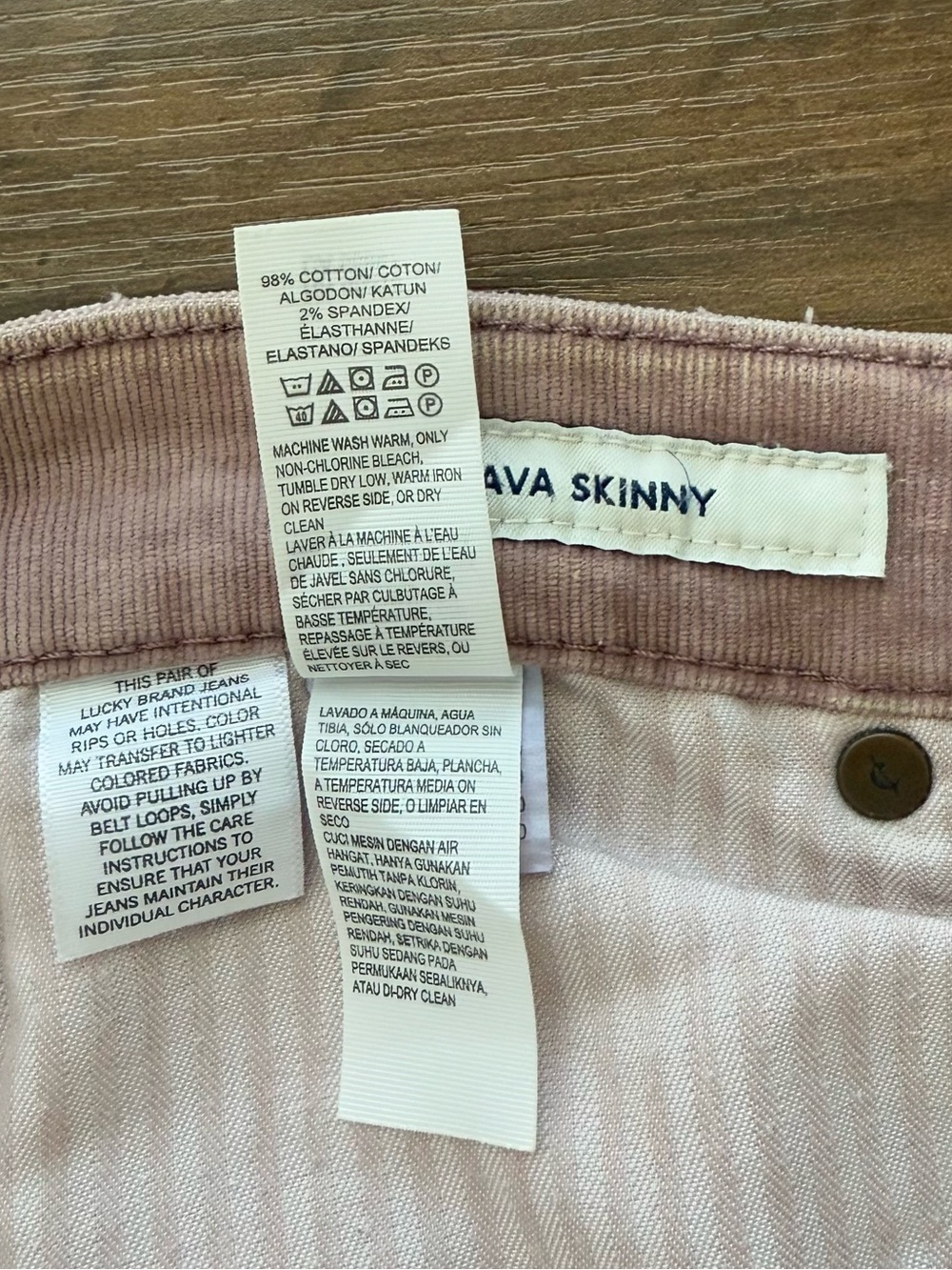 Lucky Brand Ava Skinny Jeans (dusty rose) Size 8/29 - Picture 5 of 6